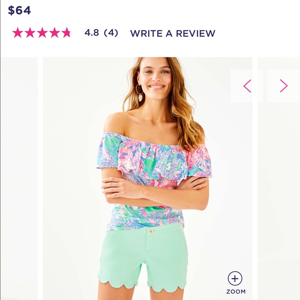 Lilly Pulitzer Buttercup Stretch shorts. Size 6